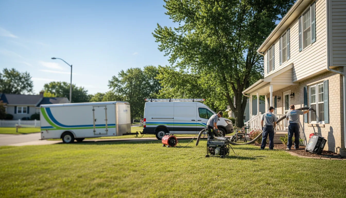Flooded Basement Restoration And Cleanup With Repair in Bonnie, IL near me